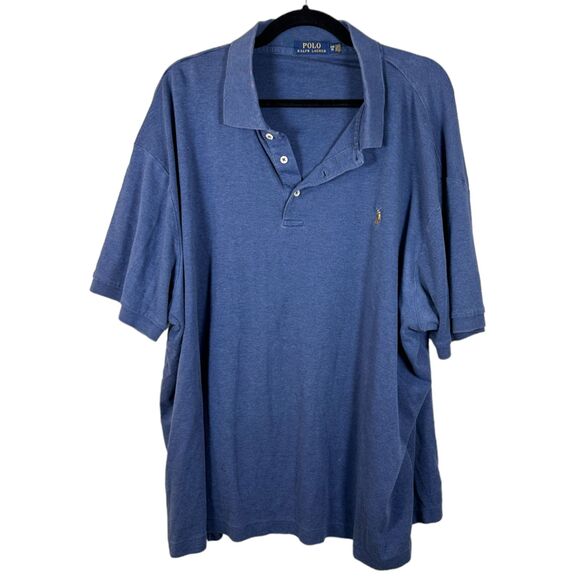 Polo Ralph Lauren Classic Soft Blue Polo Shirt Men's Size 3XB - Picture 1 of 7